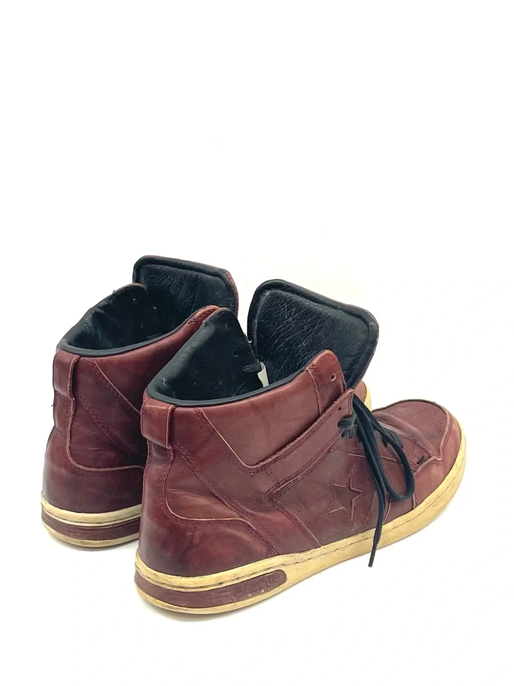 Converse X John Varvatos Burgundy leather Sneakers Sz 9